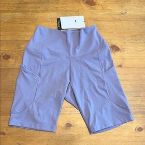 Nike Women's Lavender Bike Shorts with Side Pockets